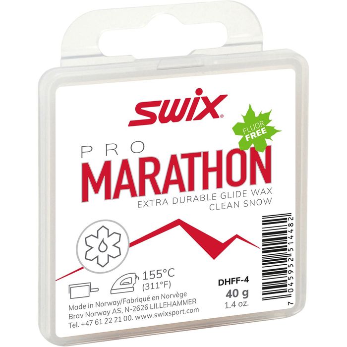 Парафин углеводородный Swix DHFF-4 Парафин Marathon white, 40g (Универсальная) 40 г. 700_700