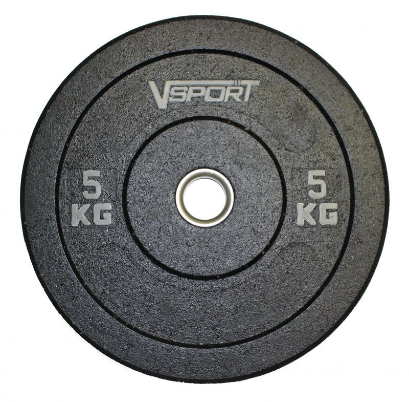 Диск бамперный V-Sport черный 5 кг FTX-1037-5 800_785