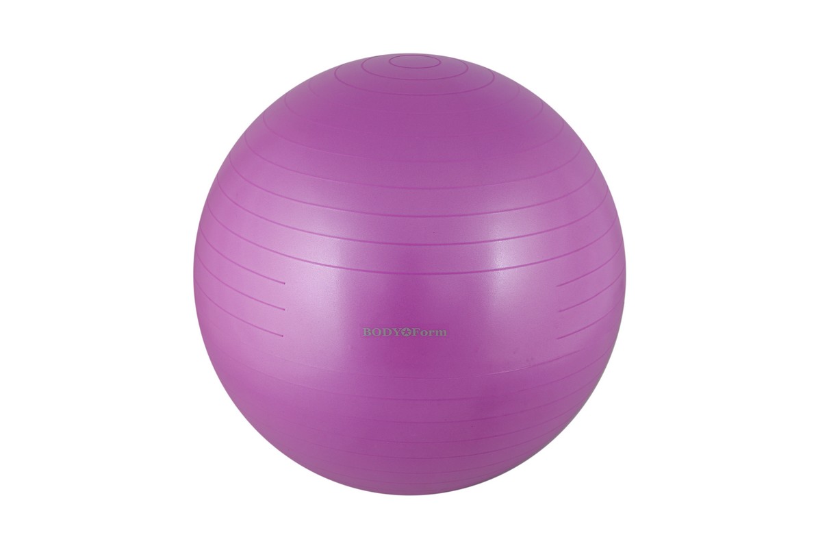Гимнастический мяч Body Form BF-GB01AB антивзрыв D65 см, пурпурный 1192_800