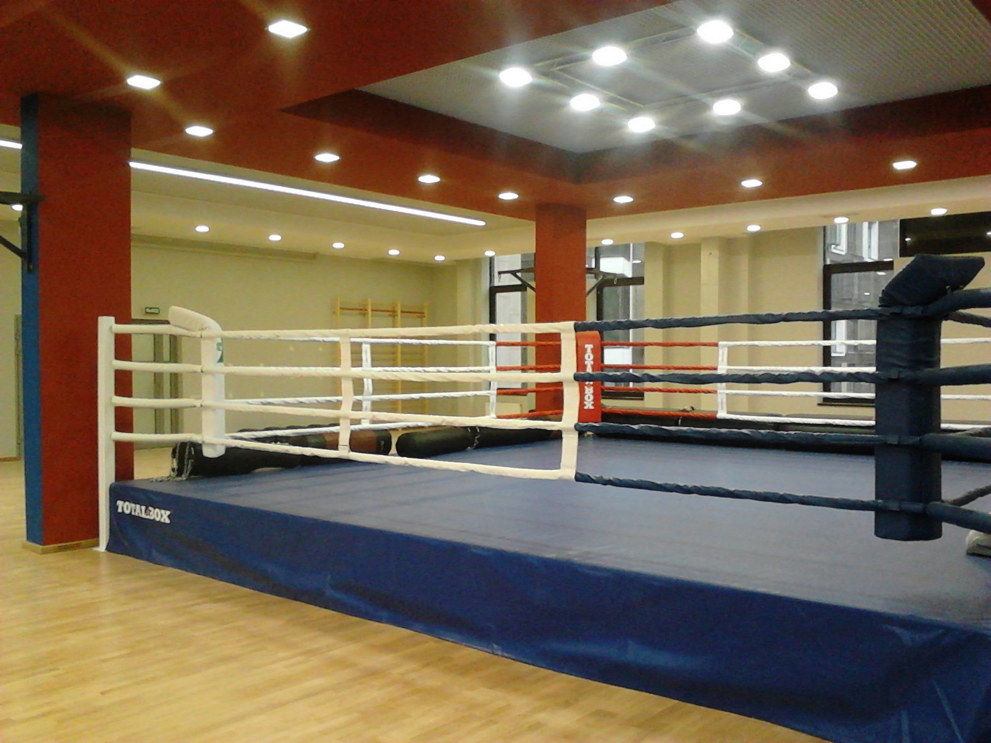 Боксерский ринг на помосте 0,5 м Totalbox размер по канатам 6×6 м РП 6-05 2000_1500