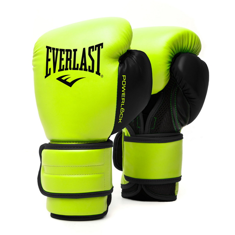 Боксерские перчатки тренировочные Everlast Powerlock PU 2 10oz сал. P00002314 800_800