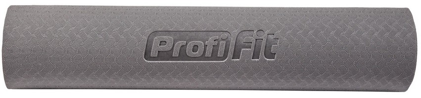 Коврик для йоги и фитнеса Profi-fit 6 мм, профессиональный серый/зеленый 173x61x0,6 851_200
