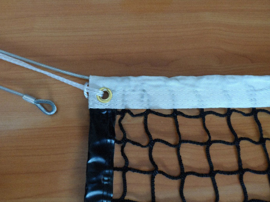 Сетка теннисная, толщ.нити 3 мм, трос, люверсы Glav 11.205 918_689