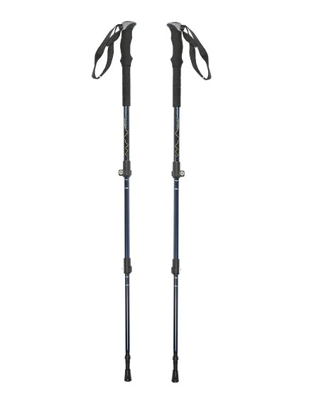 Палки для ходьбы треккинговые раздвижные с удлиненной ручкой 105-135 см Techteam TT HIMALAYAS NN001649 Blue 466_565