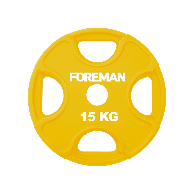 Диск уретановый Foreman X-Training D50 мм 15 кг FM\UPX-15KG\YL цветной 800_800