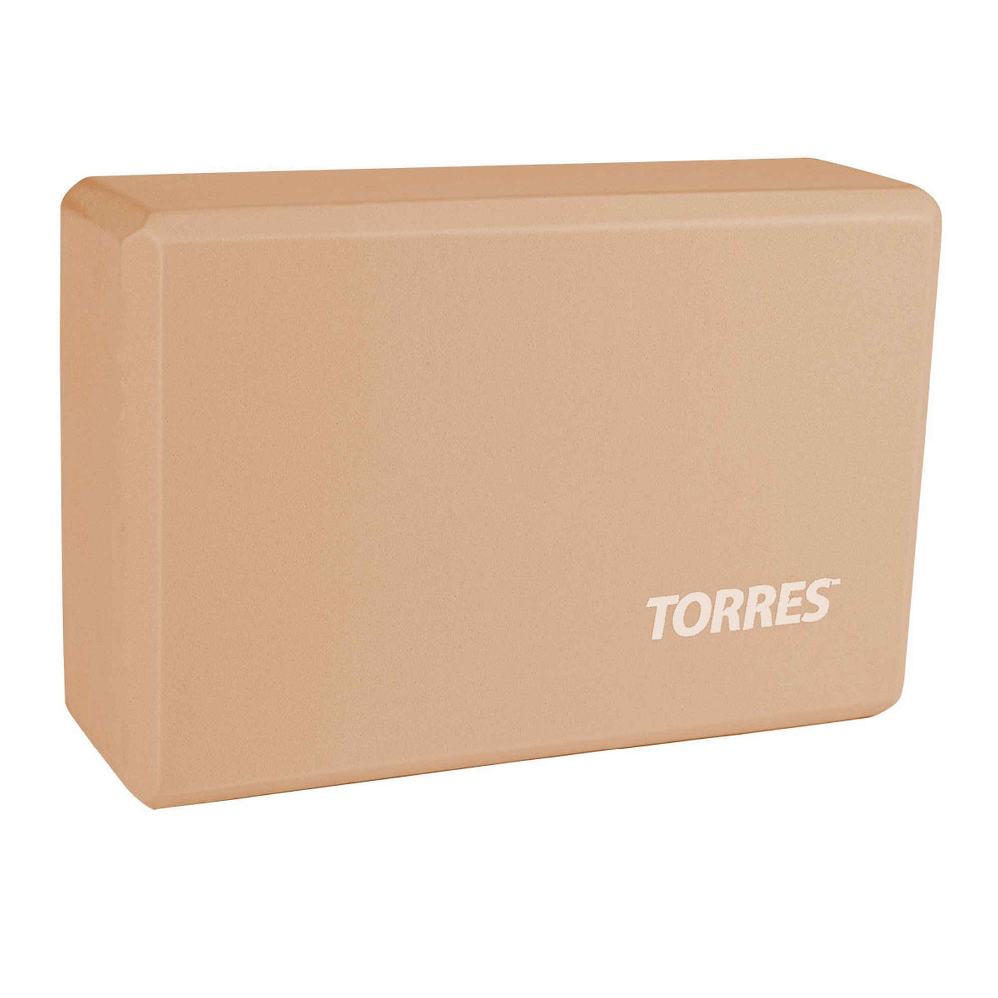 Блок для йоги Torres материал ЭВА, 8x15x23 см YL8005P пудровый 2000_2000