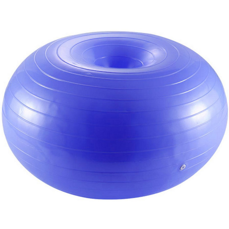 Мяч для фитнеса фитбол-пончик 60 см (синий) Sportex FBD-60-1 800_800