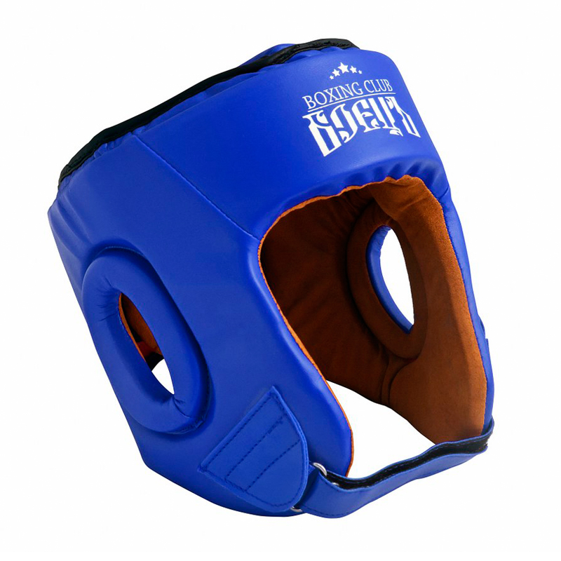 Шлем боксерский Боецъ BHG-22 Синий 800_800