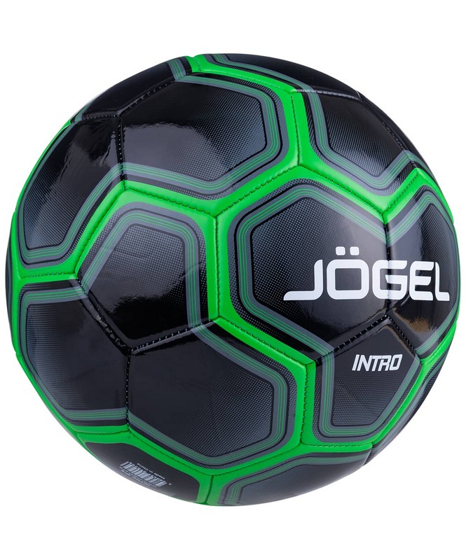 Мяч футбольный Jögel Intro р.5 черный 665_800
