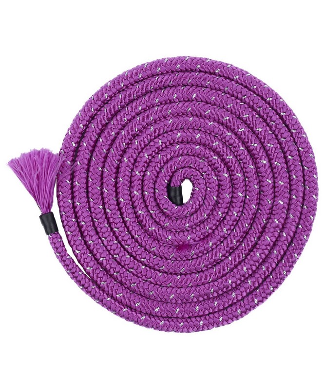 Скакалка для художественной гимнастики Chante Cinderella 3м, Lurex Purple 665_800