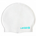 Шапочка для плавания Larsen MC43, силикон, белый 120_120