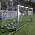 Ворота для мини-футбола мобильные с колесами, алюминиевые SportWerk SpW-AG-300-4Z 120_120