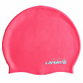 Шапочка для плавания Larsen MC48, силикон, розовый 120_120