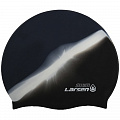 Шапочка для плавания Larsen MC35, силикон, черный\белый 120_120