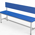 Скамейка для раздевалки со спинкой, мягкая, 200см Glav 10.3000-2000 120_120