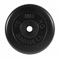 Диск обрезиненный d31мм MB Barbell MB-PltB31-10 10 кг черный 120_120