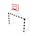 Ворота мини футбольные гандбольные с баскетбольным щитом Dinamika ZSO-003808 120_120