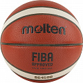 Мяч баскетбольный Molten B6G4500, р.6, FIBA Appr, 12 пан, синт. кожа, нейл.кор,кор-беж-чер 120_120