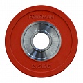 Диск бампированный обрезиненный Foreman D50 мм 2,5 кг FM\BM-2,5KG\RD красный 120_120