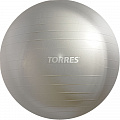 Мяч гимнастический Torres AL121175SL, диам. 75 см ,с насосом, серый 120_120
