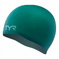 Шапочка для плавания TYR Wrinkle Free Silicone Cap, LCS-342, зеленый, силикон 120_120