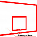 Щит баскетбольный игровой из фанеры на металлическом каркасе Glav 01.206 120_120