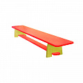 Скамейка для детского сада цветная 1300 мм Dinamika ZSO-002334 120_120