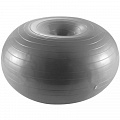 Мяч для фитнеса фитбол-пончик 60 см (серый) Sportex FBD-60-4 120_120