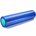 Ролик для йоги Sportex полнотелый 61x15cm PEF100-61-4 синий-зеленый 120_120