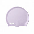 Шапочка для плавания Atemi Big silicone Cap Violet flower TBSCL1LP сиреневый 120_120