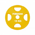 Диск уретановый Foreman X-Training D50 мм 15 кг FM\UPX-15KG\YL цветной 120_120