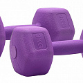 Гантели для фитнеса Sport Elite 2х3 кг H-203 фиолетовый 120_120